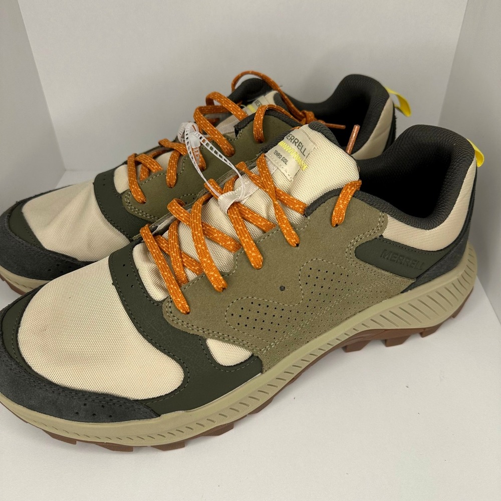 Merrell Mens Shoes 13 Green Excellent J038729 Tempo Sol Trail Hiking Gorpcore